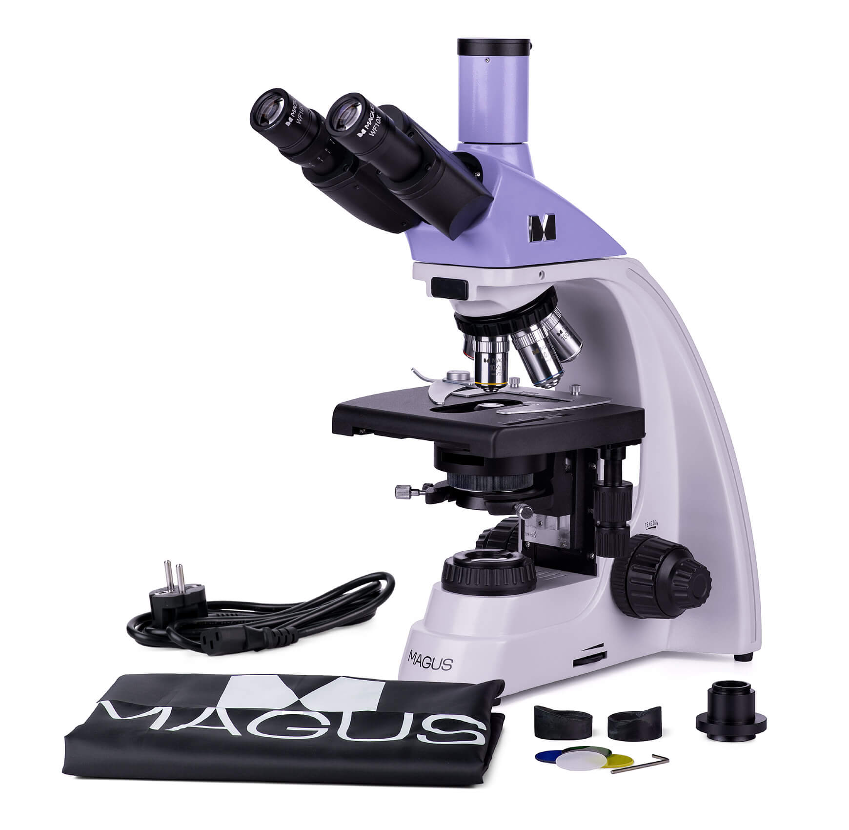 Biologický trinokulárny mikroskop MAGUS Bio 230TL obsah balenia